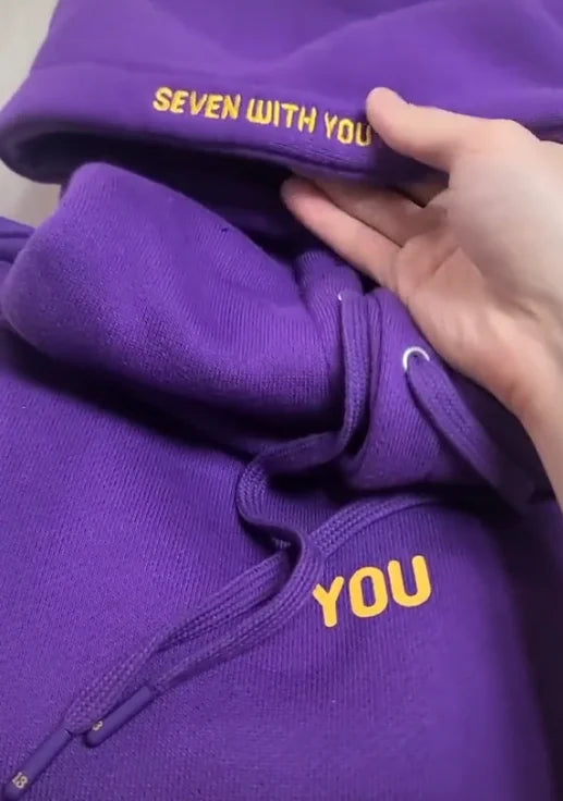 Original  Hoodie Printed Seven With You