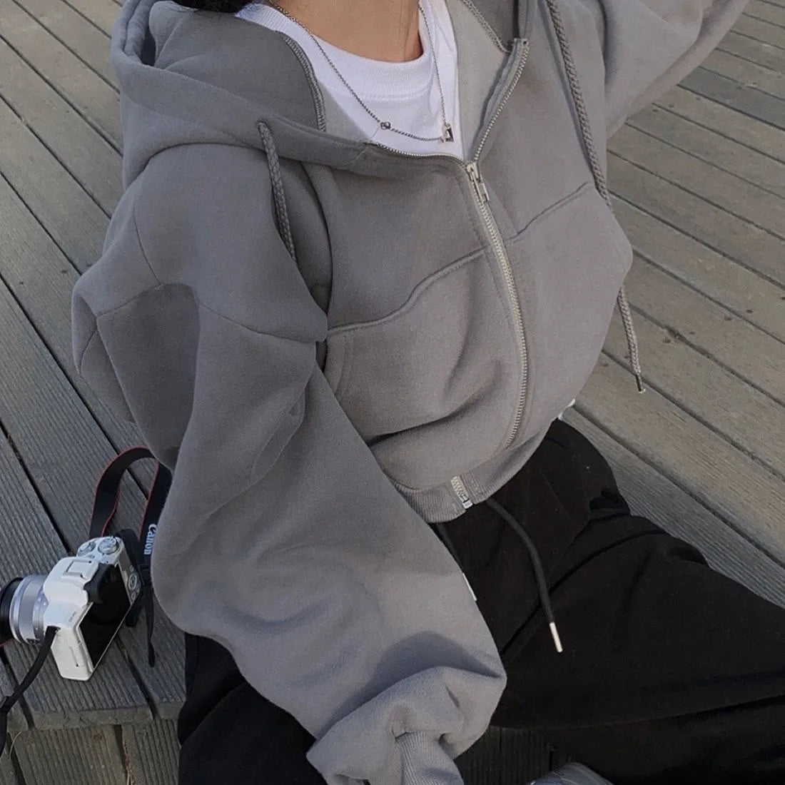 Casual Hood Sweatshirt Women