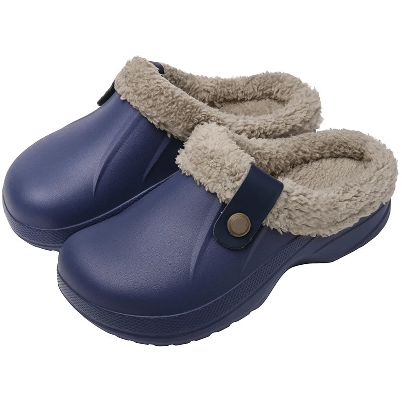 Waterproof Fur Slippers ✅