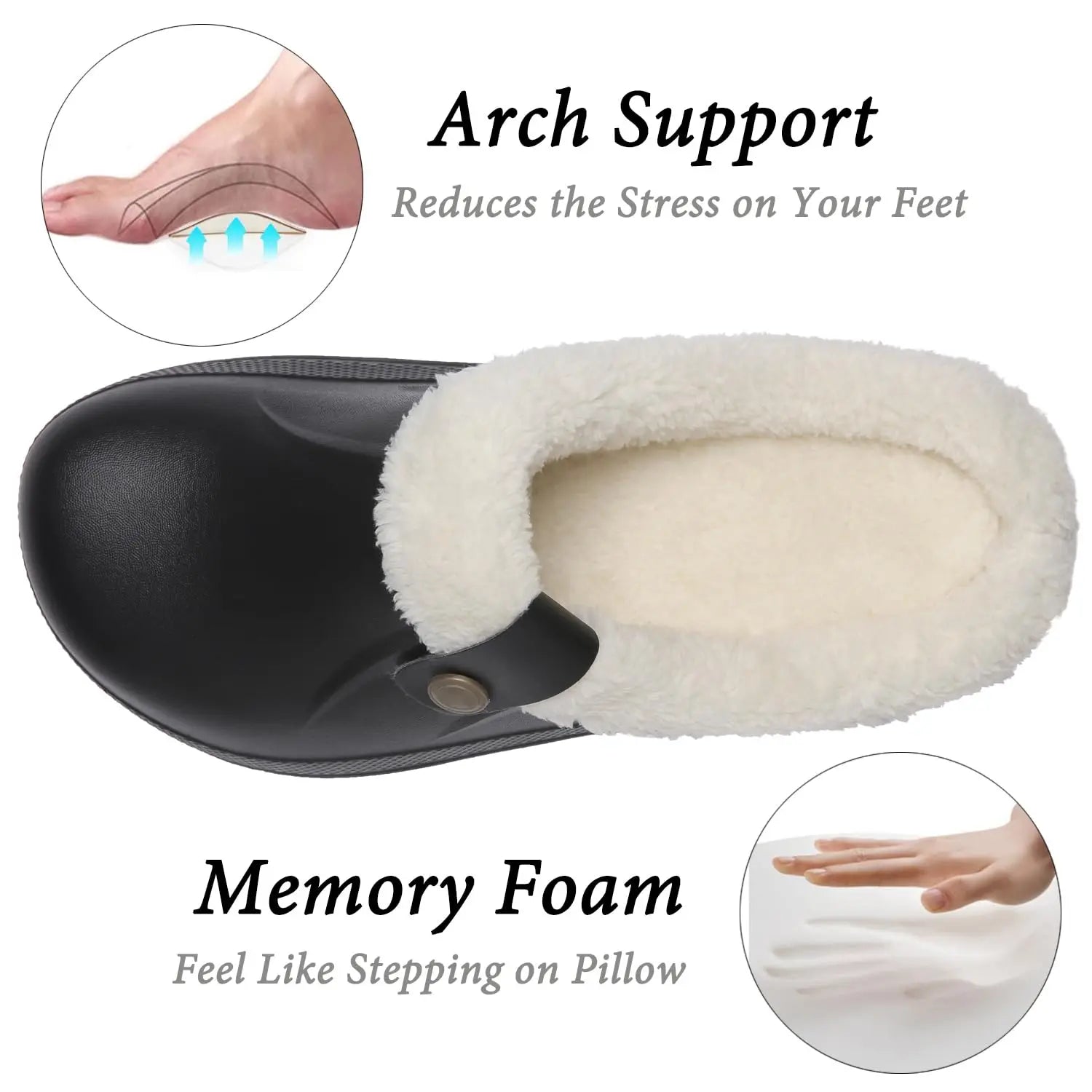 Waterproof Fur Slippers ✅