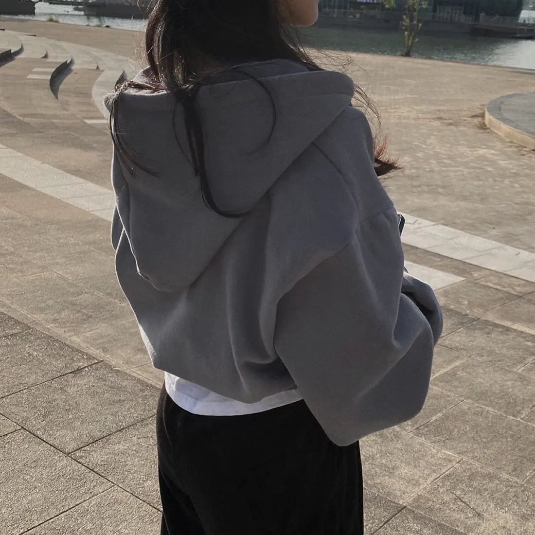 Casual Hood Sweatshirt Women